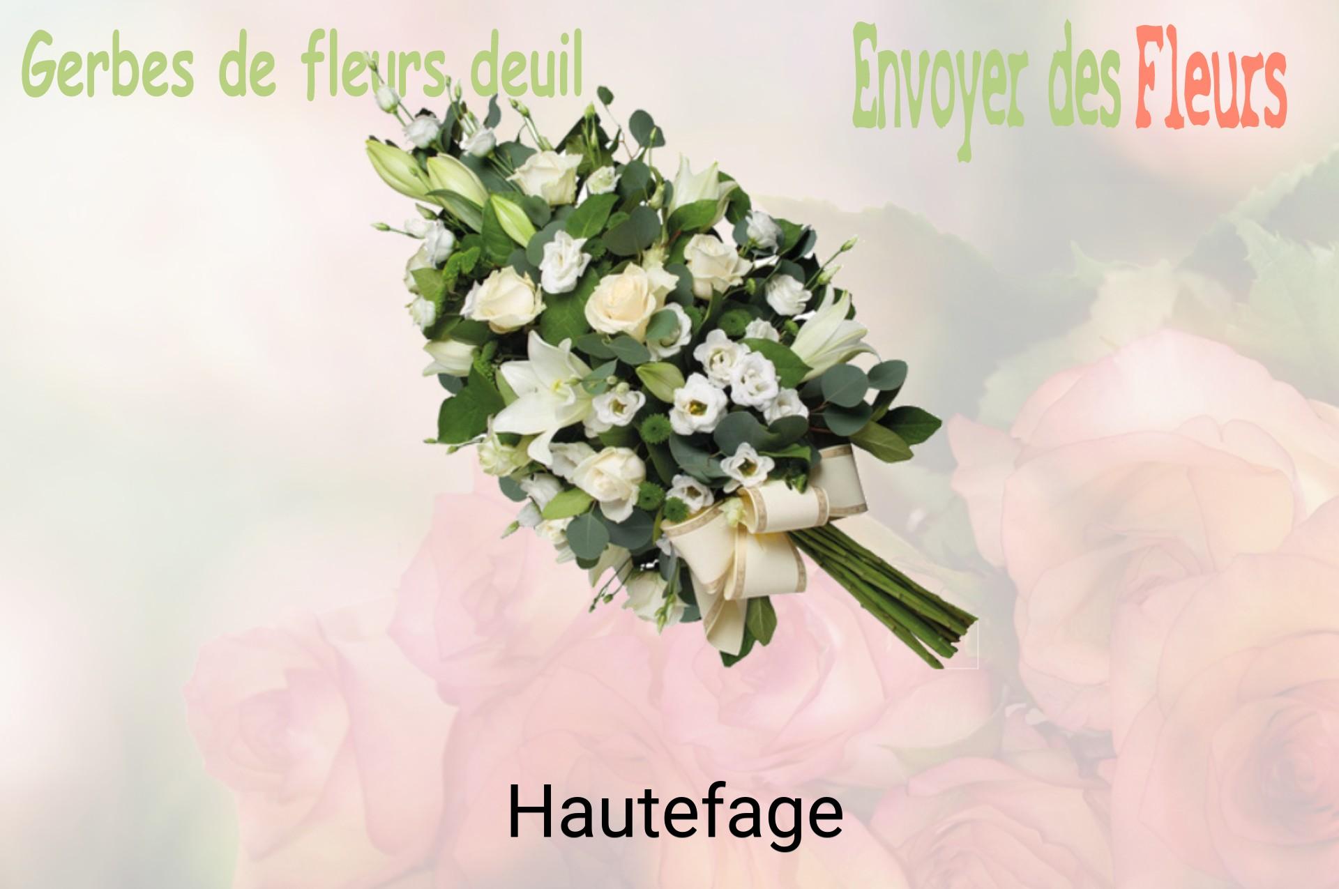 Gerbe de fleurs de deuil livrée à Hautefage